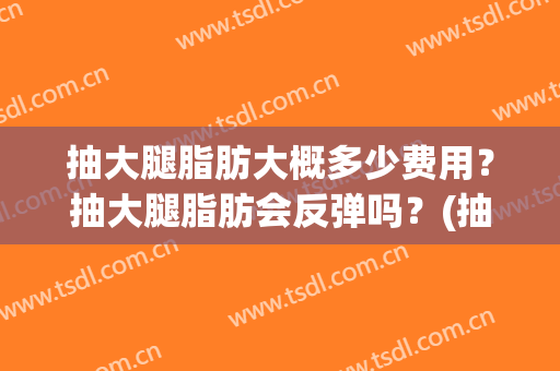 抽大腿脂肪大概多少费用？抽大腿脂肪会反弹吗？(抽大腿脂肪会不会反弹)