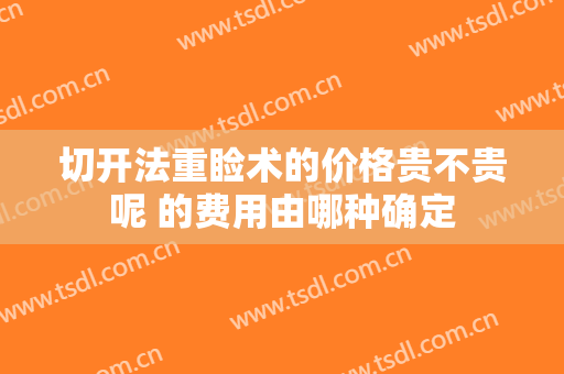 切开法重睑术的价格贵不贵呢 的费用由哪种确定