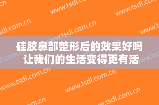 硅胶鼻部整形后的效果好吗 让我们的生活变得更有活力