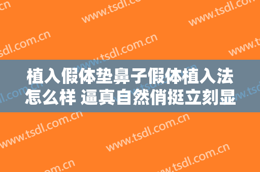 植入假体垫鼻子假体植入法怎么样 逼真自然俏挺立刻显现