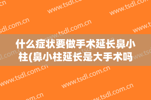 什么症状要做手术延长鼻小柱(鼻小柱延长是大手术吗)