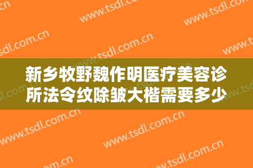 新乡牧野魏作明医疗美容诊所法令纹除皱大楷需要多少费用?有哪些优势?