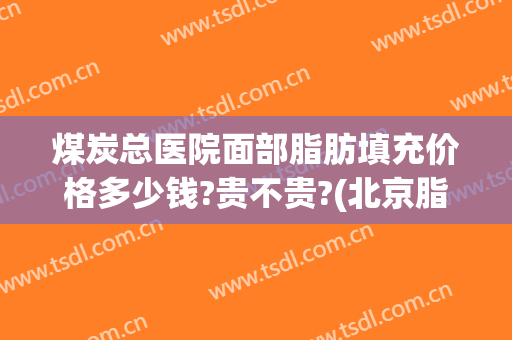 煤炭总医院面部脂肪填充价格多少钱?贵不贵?(北京脂肪填充面部最好的医院)