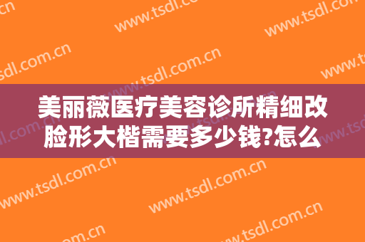 美丽薇医疗美容诊所精细改脸形大楷需要多少钱?怎么样?