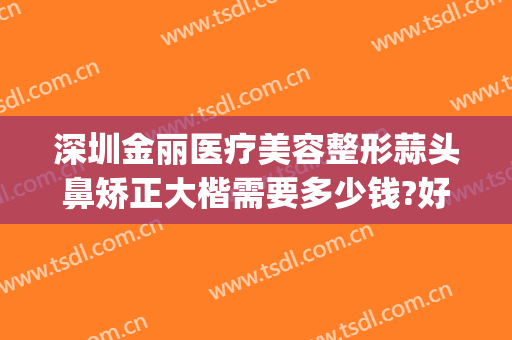 深圳金丽医疗美容整形蒜头鼻矫正大楷需要多少钱?好不好?(整形鼻梁多少钱)
