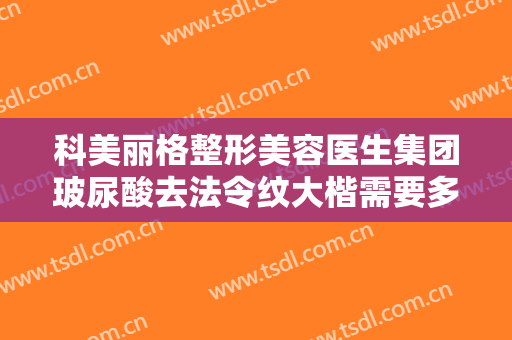 科美丽格整形美容医生集团玻尿酸去法令纹大楷需要多少费用?可靠吗?