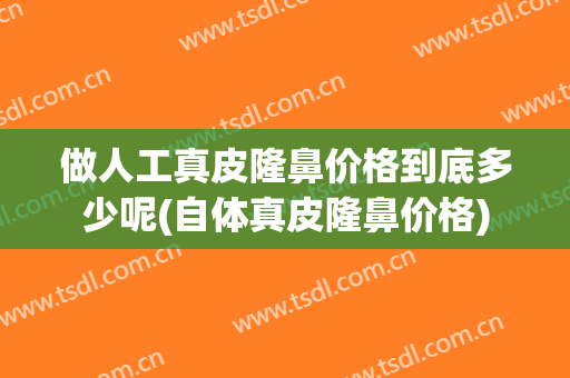 做人工真皮隆鼻价格到底多少呢(自体真皮隆鼻价格)