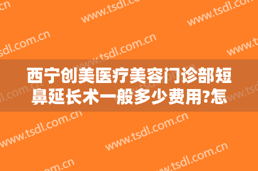 西宁创美医疗美容门诊部短鼻延长术一般多少费用?怎么样?