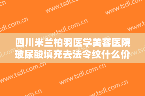 四川米兰柏羽医学美容医院玻尿酸填充去法令纹什么价格?好不好?