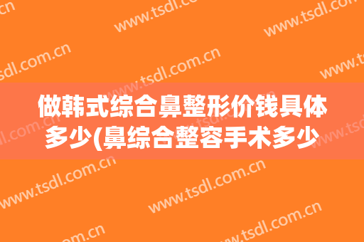做韩式综合鼻整形价钱具体多少(鼻综合整容手术多少钱)