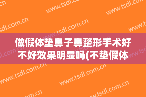 做假体垫鼻子鼻整形手术好不好效果明显吗(不垫假体的隆鼻手术)