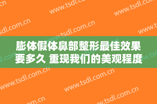 膨体假体鼻部整形最佳效果要多久 重现我们的美观程度