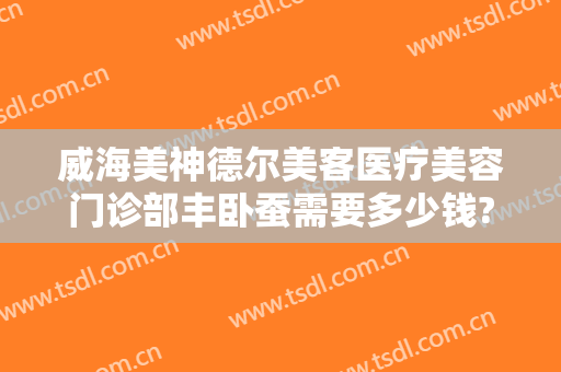 威海美神德尔美客医疗美容门诊部丰卧蚕需要多少钱?靠谱吗?