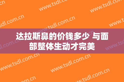 达拉斯鼻的价钱多少 与面部整体生动才完美