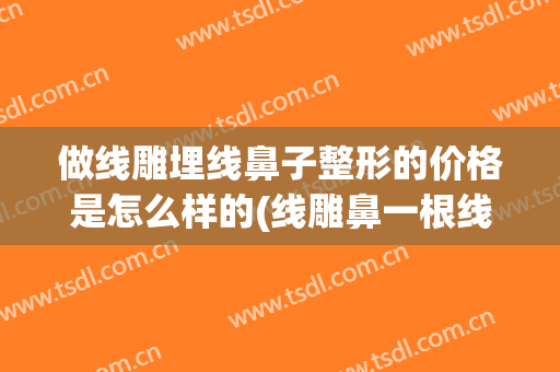 做线雕埋线鼻子整形的价格是怎么样的(线雕鼻一根线多少钱)