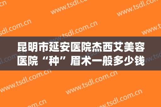 昆明市延安医院杰西艾美容医院“种”眉术一般多少钱?好不好?(昆明延安杰西艾美容院招聘)