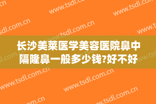 长沙美莱医学美容医院鼻中隔隆鼻一般多少钱?好不好?(长沙公立整形医院隆鼻)
