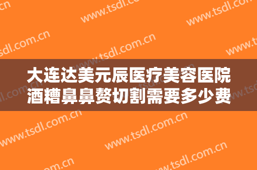 大连达美元辰医疗美容医院酒糟鼻鼻赘切割需要多少费用?可靠吗?