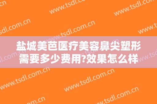 盐城美芭医疗美容鼻尖塑形需要多少费用?效果怎么样?