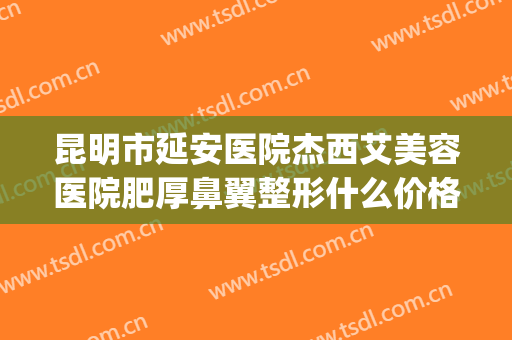昆明市延安医院杰西艾美容医院肥厚鼻翼整形什么价格?效果怎么样?(昆明杰西艾美容医院口碑好吗?)