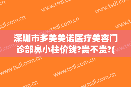 深圳市多美美诺医疗美容门诊部鼻小柱价钱?贵不贵?(多美美诺整形医院)