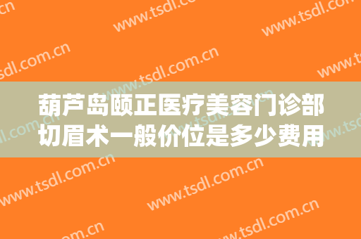 葫芦岛颐正医疗美容门诊部切眉术一般价位是多少费用?贵不贵?(美容院切眉是什么价格)
