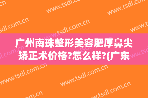 广州南珠整形美容肥厚鼻尖矫正术价格?怎么样?(广东美容整形医院)