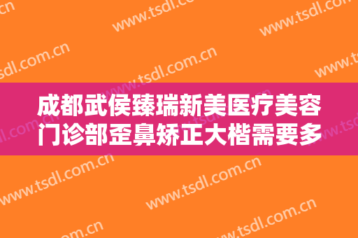 成都武侯臻瑞新美医疗美容门诊部歪鼻矫正大楷需要多少钱?怎么样?