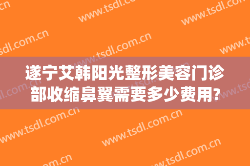遂宁艾韩阳光整形美容门诊部收缩鼻翼需要多少费用?效果怎么样?(遂宁艾韩阳光医院如何)