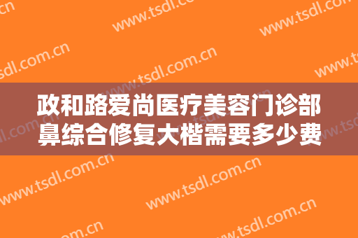 政和路爱尚医疗美容门诊部鼻综合修复大楷需要多少费用?可靠吗?