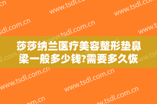 莎莎纳兰医疗美容整形垫鼻梁一般多少钱?需要多久恢复?
