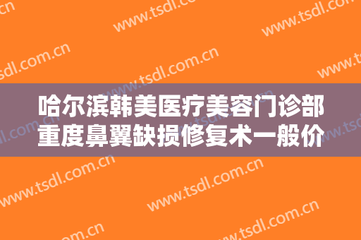 哈尔滨韩美医疗美容门诊部重度鼻翼缺损修复术一般价位是多少钱?好不好?