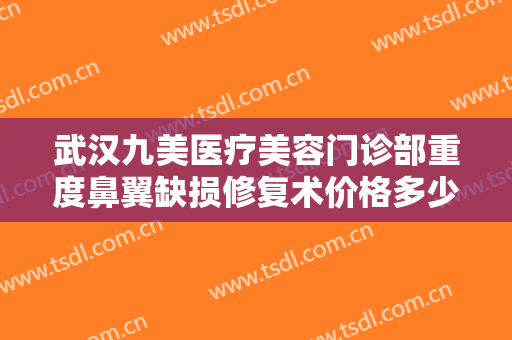 武汉九美医疗美容门诊部重度鼻翼缺损修复术价格多少钱?效果怎么样?