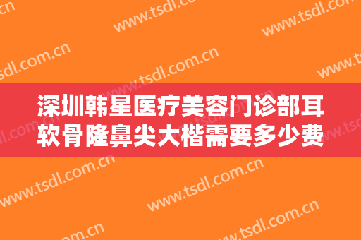 深圳韩星医疗美容门诊部耳软骨隆鼻尖大楷需要多少费用?多长时间恢复?