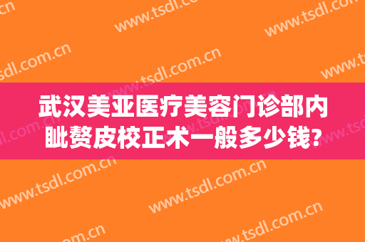 武汉美亚医疗美容门诊部内眦赘皮校正术一般多少钱?好不好?(武汉亚韩美容整形医院地址)
