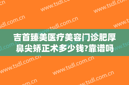 吉首臻美医疗美容门诊肥厚鼻尖矫正术多少钱?靠谱吗?(吉首牙齿矫正多少钱)