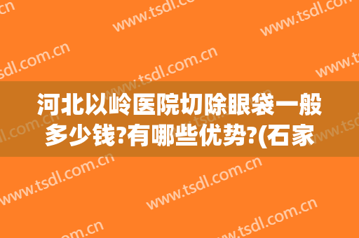 河北以岭医院切除眼袋一般多少钱?有哪些优势?(石家庄正规医院眼袋切除)