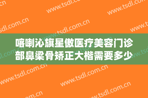 喀喇沁旗星傲医疗美容门诊部鼻梁骨矫正大楷需要多少钱?靠谱吗?(赤峰星傲整形医院贴吧)