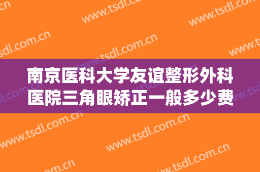 南京医科大学友谊整形外科医院三角眼矫正一般多少费用?贵不贵?(南京医科大学友谊整形医院是三甲医院吗)