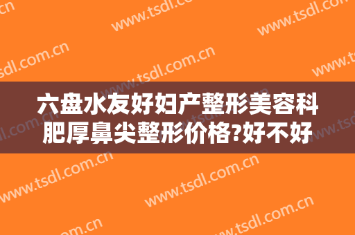 六盘水友好妇产整形美容科肥厚鼻尖整形价格?好不好?