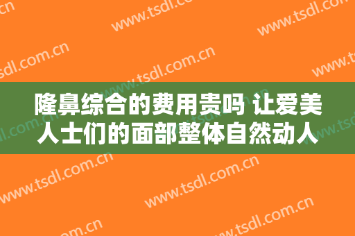 隆鼻综合的费用贵吗 让爱美人士们的面部整体自然动人起来