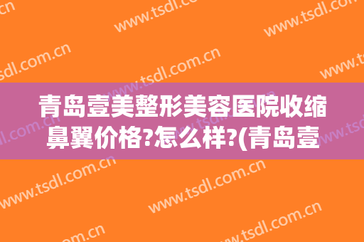 青岛壹美整形美容医院收缩鼻翼价格?怎么样?(青岛壹美美容整形多少钱)