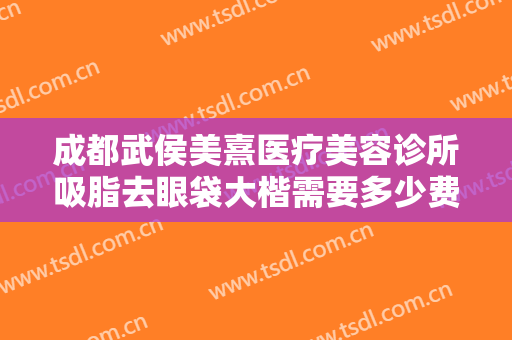 成都武侯美熹医疗美容诊所吸脂去眼袋大楷需要多少费用?需要多久恢复?