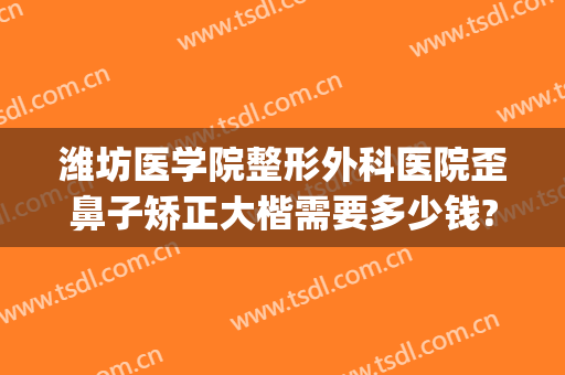 潍坊医学院整形外科医院歪鼻子矫正大楷需要多少钱?好不好?(潍坊整形外科医院怎么样)