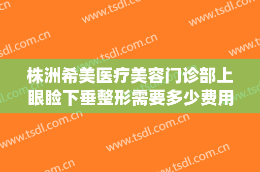 株洲希美医疗美容门诊部上眼睑下垂整形需要多少费用?有哪些优势?(株洲希美整形口碑好吗)