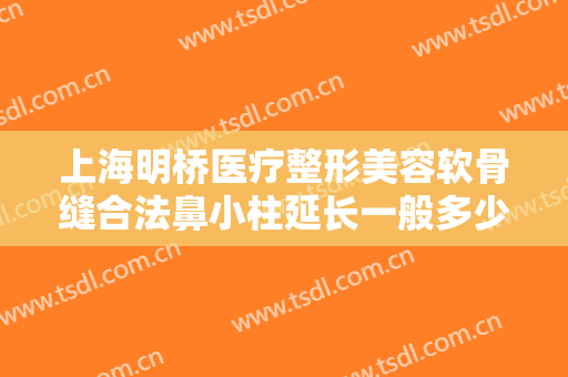 上海明桥医疗整形美容软骨缝合法鼻小柱延长一般多少费用?有哪些优势?