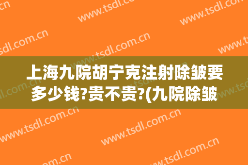 上海九院胡宁克注射除皱要多少钱?贵不贵?(九院除皱针多少钱)