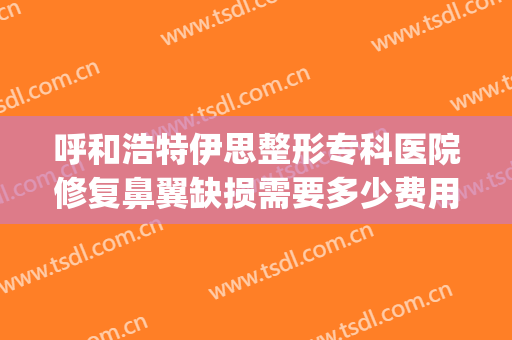 呼和浩特伊思整形专科医院修复鼻翼缺损需要多少费用?贵不贵?(呼市鼻子整形医院哪家好)