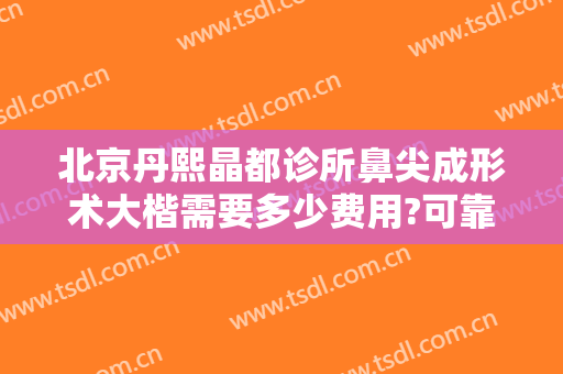 北京丹熙晶都诊所鼻尖成形术大楷需要多少费用?可靠吗?