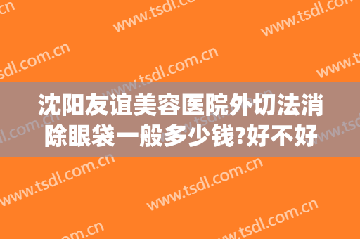沈阳友谊美容医院外切法消除眼袋一般多少钱?好不好?(沈阳割眼袋)